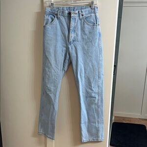 Classic Light Blue Straight Wrangler Jeans